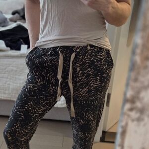 Stylish Black and Tan Joggers